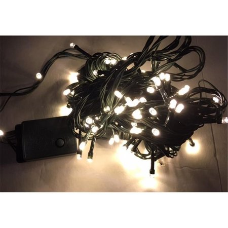 PERFECT HOLIDAY 100 LED Green Cable String Light Warm White SG100WW